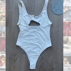 Frankie’s Bikinis Keyhole Cutout One Piece